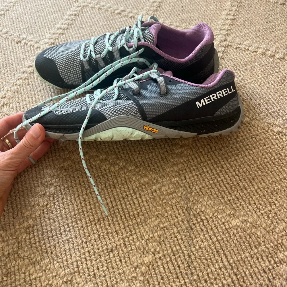 Women's Athletic Shoes - Black and Purple